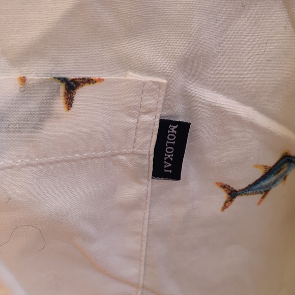 Molokai NWOT s-sleeve cotton 🐟 print shirt - Picture 5 of 5
